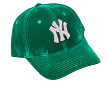 Load image into Gallery viewer, NY Velour Bling Baseball Cap