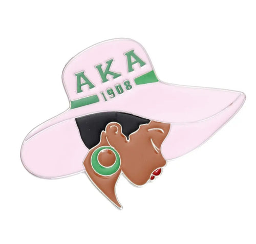 Soror In Hat Brooch