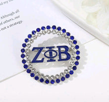 Load image into Gallery viewer, Sorority Greek Letter Sphere Brooch