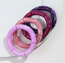 Load image into Gallery viewer, Bamboo Tube Bracelet Stack