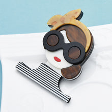 Load image into Gallery viewer, Parisian Girl Brooch