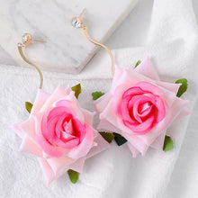 Load image into Gallery viewer, Kiss From A Rose Dangle Earrings