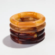 Load image into Gallery viewer, Bamboo Tube Bracelet Stack