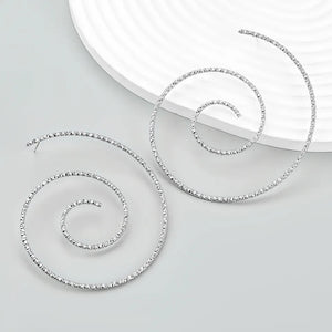 Vortex Spiral Stud Earrings