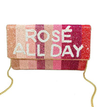 Cargar imagen en el visor de la galería, Rose&#39; All Day Beaded Clutch