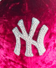 Load image into Gallery viewer, NY Crushed Velvet Bling Baseball Cap