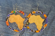 Load image into Gallery viewer, Wrapped Africa Dangle Earrings