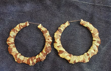 Load image into Gallery viewer, For The Culture Bamboo Hoop Earrings