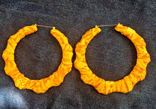 Load image into Gallery viewer, For The Culture Bamboo Hoop Earrings