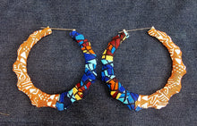 Load image into Gallery viewer, For The Culture Bamboo Hoop Earrings