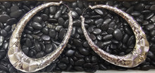Load image into Gallery viewer, Hypnotic  Bamboo Hoop Earrings