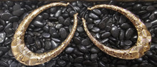 Load image into Gallery viewer, Hypnotic  Bamboo Hoop Earrings