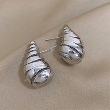 Indlæs billede til gallerivisning Luxe Spiral Drop Stud Earrings