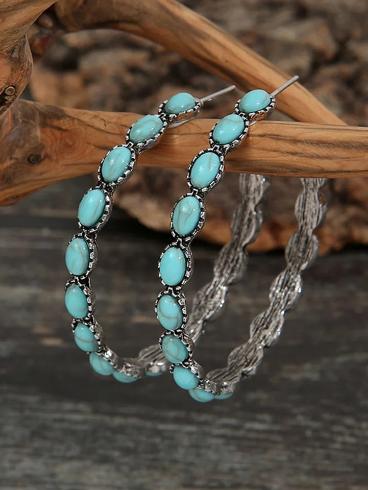 Western Style Hoop Earrings