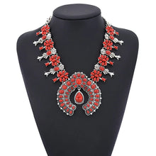 Load image into Gallery viewer, Squash Blossom Statement Necklace