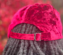 Load image into Gallery viewer, NY Crushed Velvet Bling Baseball Cap