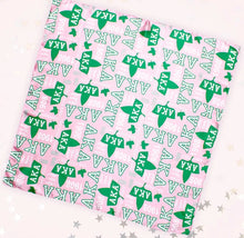 Load image into Gallery viewer, Sorority Letters Square Scarf