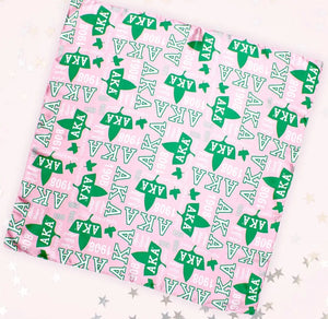 Sorority Letters Square Scarf