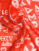 Load image into Gallery viewer, Sorority Letters Square Scarf