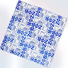 Load image into Gallery viewer, Sorority Letters Square Scarf