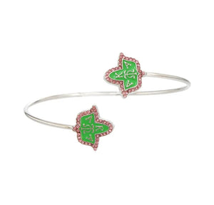 Sorority Letters Clover Bracelet