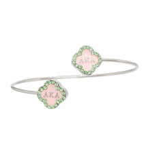 Load image into Gallery viewer, Sorority Letters Clover Bracelet