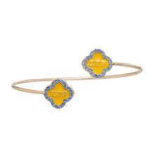 Load image into Gallery viewer, Sorority Letters Clover Bracelet