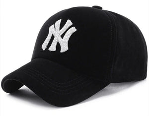 NY Velour Bling Baseball Cap