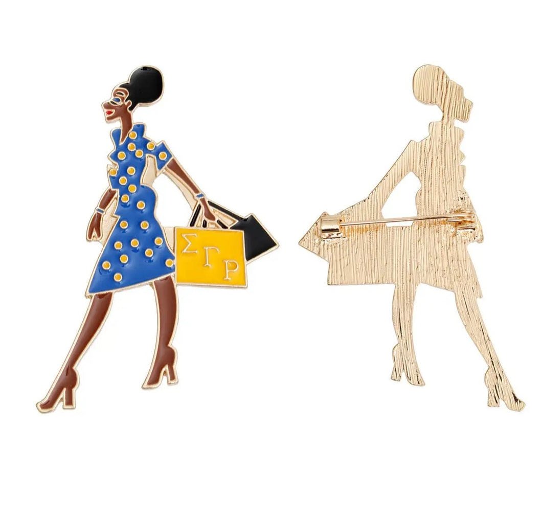 Sorority Strut Brooch