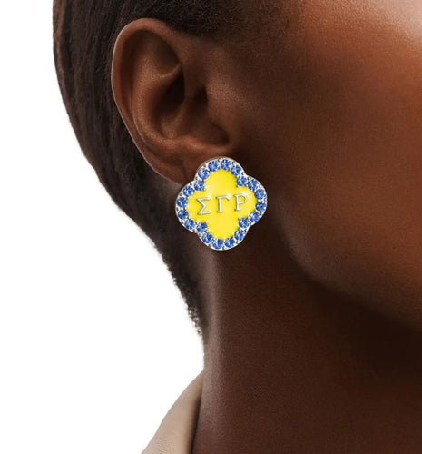 Sorority Clover Stud Earrings