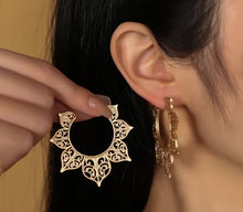 Load image into Gallery viewer, Crown Me Hoop Earrings