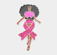 Load image into Gallery viewer, Pink Ribbon Diva Brooch