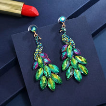 Carregar imagem no visualizador da galeria, Peacock Dangle Earrings