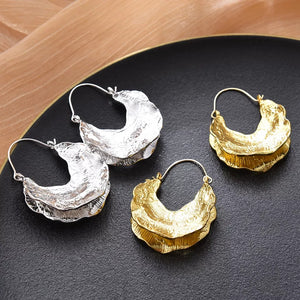 Hammered Hoop Earrings