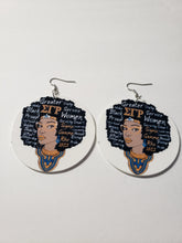 Laden Sie das Bild in den Galerie-Viewer, Sigma Gamma Rho Afro Earrings