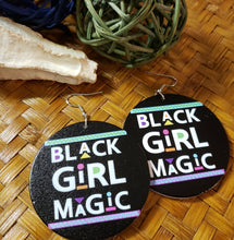 Load image into Gallery viewer, Black Girl Magic Message Earrings