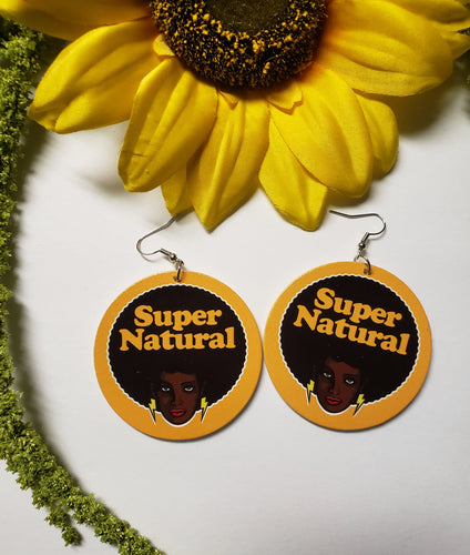 Super Natural Message Earrings