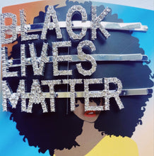 Load image into Gallery viewer, Black Lives Matter Hair Pins