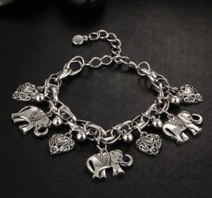 Elephant Walk Charm Bracelet
