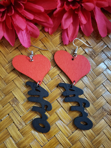 Afro Love Earrings