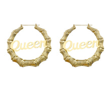 Load image into Gallery viewer, Queen Bamboo Hoops