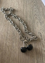 Load image into Gallery viewer, Black Cherry Link Necklace