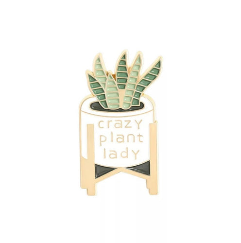 Crazy Plant Lady Pin