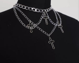 Criss Crossed Layered Necklace