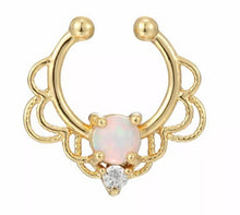 Load image into Gallery viewer, Opal Faux Septum Ring
