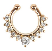 Load image into Gallery viewer, Jeweled  Faux Septum Ring