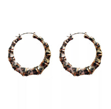 Load image into Gallery viewer, Wild Style Bamboo Hoops