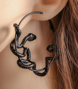 Snake Charmer Hoop Earrings