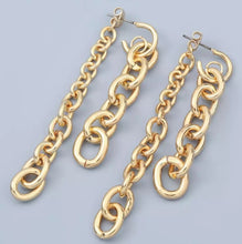 Load image into Gallery viewer, Chain Reaction Dangle Earrings