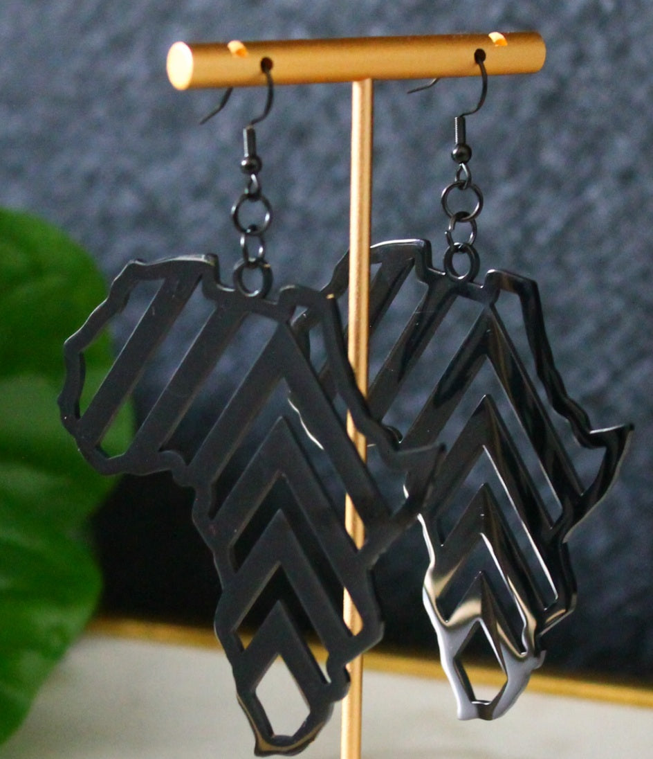 Africa Angle Dangle Earrings